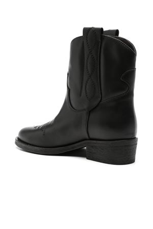 Black calf leather ankle boots VIA ROMA 15 | 4035NERO